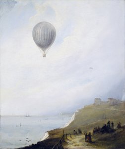 Globo sobre los acantilados, Dover, 1840