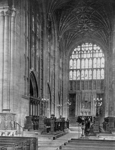El coro, Abadía de Sherborne, Dorset, 1924-1926 de E. Bastard