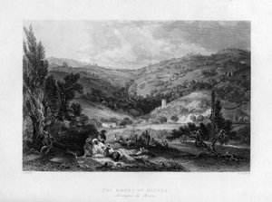 El Monte de los Olivos, Israel, 1841 de E Benjamin