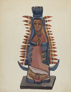 Bulto de la Virgen de Guadalupe, c. 1936 de E. Boyd
