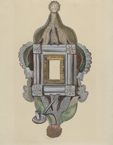 Candelabro con espejo, 1935-1942 de E. Boyd