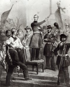 Alphonse de Lamartine en el Ayuntamiento de E. Charpentier
