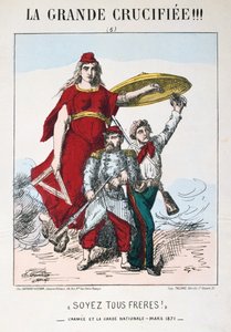 ¡Sed hermanos!, alegoría de la Francia Republicana, 1871 de E. Courtaux
