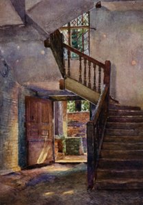 Eton: Interior de la antigua cervecería (litografía en color) de E. D. Brinton