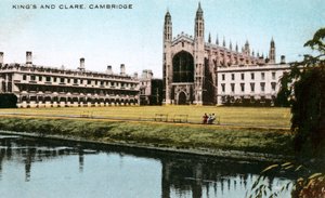 Colegios Kings y Clare, Cambridge, Cambridgeshire, principios del siglo XX de E. Dennis