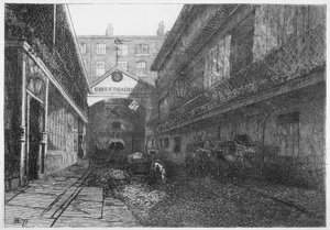 La Posada del Dragón Verde, Bishopsgate, Ciudad de Londres, 1871
