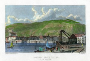Lugar de desembarco, puerto exterior, Dover, Kent de E. Finden