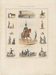Uniformes de gala del Regimiento Izmailovsky, 1840