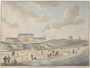 Mal hotel en Scheveningen Bat Hotel en Scheveningen (título sobre el objeto) de E. Huygens