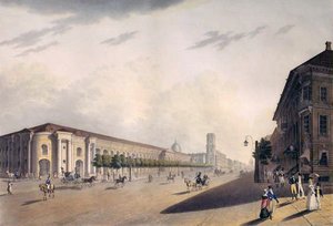 Gostiny Dvor, San Petersburgo, 1820s de E. I. Yessakov
