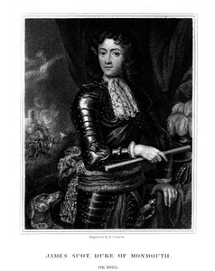 James Scott, primer duque de Monmouth, reconocido por algunos como James II de Inglaterra, 1826 de E. Scriven