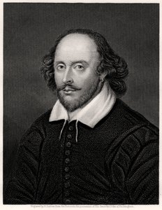 William Shakespeare, dramaturgo inglés, siglo XIX de E. Scriven