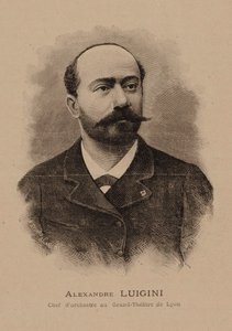 Retrato del compositor Alexandre Luigini 1850-1906, 1887 de E. Sédard