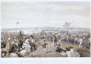 Desembarco de la expedición a Kertch en Kamish Bournou, 1855 de E Walker