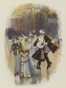 Baile infantil en tiempo de carnaval de E. after Rosenstand