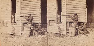 Piquetes de color en servicio cerca de Dutch Gap, 1864 de E. and H.T. Anthony