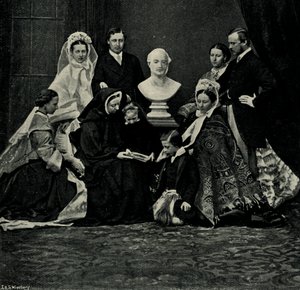 Un Grupo de la Familia Real, 10 de marzo de 1863, c. 1897