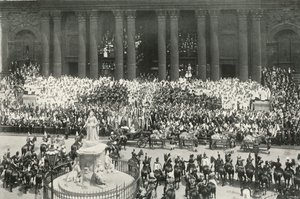 La ceremonia en San Pablo, Londres, 1897 de E. and S. Woodbury