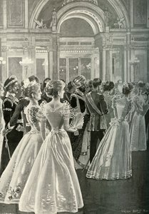 Recepción estatal en el Palacio de Buckingham: Entrada del Príncipe y la Princesa de Gales