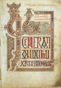 Los Evangelios de Lindisfarne de Eadfrith,