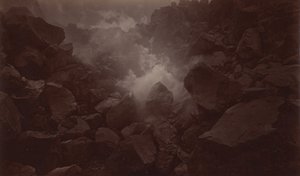 Cráter del Volcán, Quetzaltenango-Guatemala, 1875 de Eadweard Muybridge