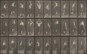 Placa Número 504. Subiendo y bajando escaleras, 1887 de Eadweard Muybridge