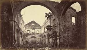 Ruinas de la Iglesia de Santo Domingo-Panamá, 1875, publicado 1877 de Eadweard Muybridge