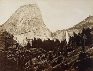 Cima de la Libertad, Valle de Yosemite, 1872 de Eadweard Muybridge