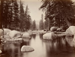 Clark & Moore, río Merced, Yosemite de Eadweard Muybridge