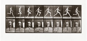 Hombre corriendo, Placa 65 de Animal Locomotion de Eadweard Muybridge