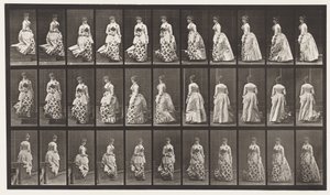 Placa 139. Bajando escaleras girando de Eadweard Muybridge