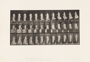 Placa 143. Descendiendo inclinación, girando taza y platillo en la mano derecha de Eadweard Muybridge
