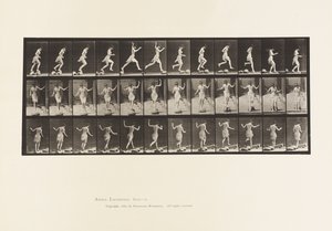 Placa 170. De piedra en piedra a través de un arroyo, 1885 de Eadweard Muybridge