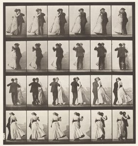 Placa 197. Bailando Vals, Dos Modelos de Eadweard Muybridge