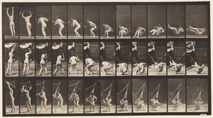 Placa 262. Saliendo de una hamaca de Eadweard Muybridge