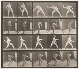 Placa 273. Béisbol; Lanzando de Eadweard Muybridge