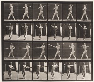 Placa 274. Béisbol; bateando de Eadweard Muybridge