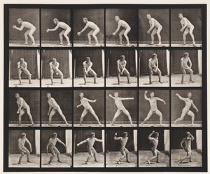Placa 283. Béisbol; atrapando y lanzando de Eadweard Muybridge