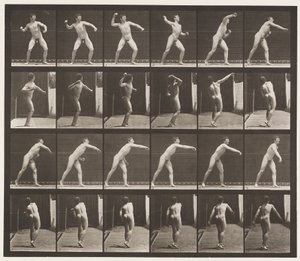 Placa 286. Béisbol; lanzando de Eadweard Muybridge