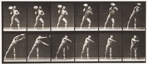 Placa 311. Levantando una roca de 75 libras de Eadweard Muybridge