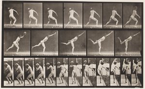 Placa 316. Levantando una roca de 20 libras de Eadweard Muybridge