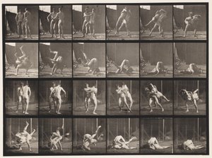 Placa 348. Lucha, grecorromana de Eadweard Muybridge
