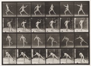 Placa 360. Lanzando una lanza de Eadweard Muybridge