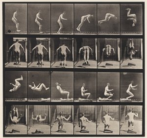 Placa 363. Salto mortal corriendo, 1885 de Eadweard Muybridge