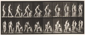 Placa 415. Aseo, preparándose para ponerse ropa de Eadweard Muybridge