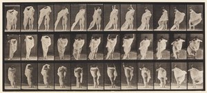 Placa 416. Aseo, poniéndose el vestido de Eadweard Muybridge