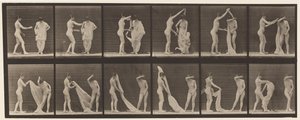 Placa 427. Aseo; dos modelos de Eadweard Muybridge