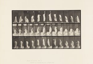 Placa 459. Subiendo a la silla, alcanzando y descendiendo, 1885 de Eadweard Muybridge