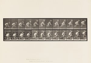 Placa 472. Niño, gateando escaleras arriba, 1885 de Eadweard Muybridge