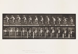 Placa 473. Niño, subiendo escaleras de Eadweard Muybridge